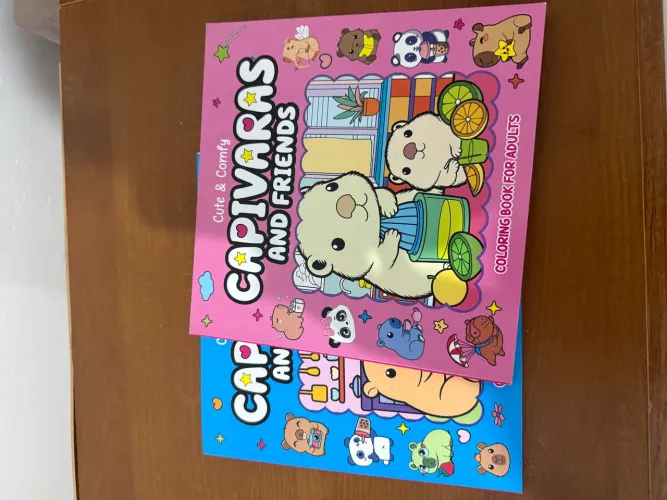 Kit 2 livro de colorir capivaras