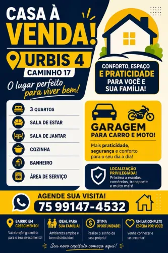 Vendo imóvel na URBIS 4