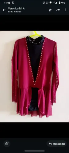 Roupa para apresentação de ginasta