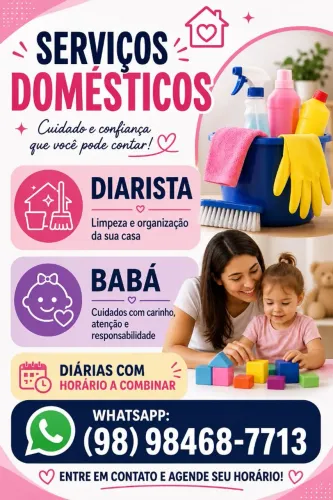 Serviços Diarista/Babá 