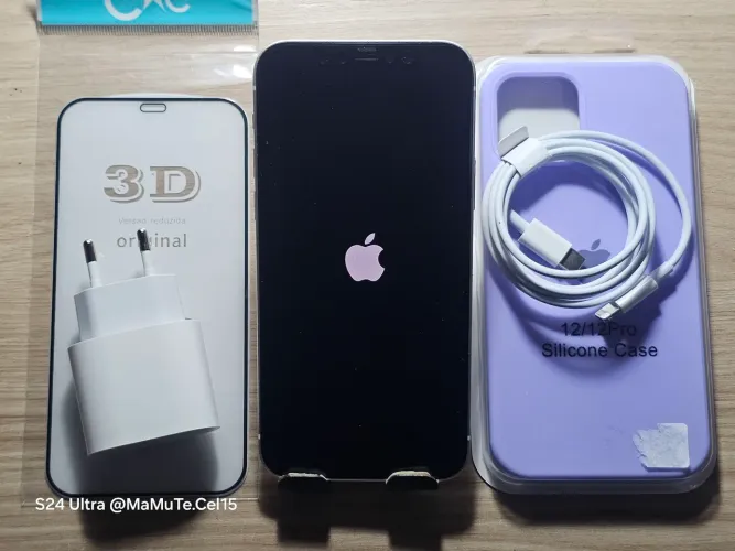 APPLE IPHONE 12 DE 256GB IOS 26.6.2 SAUDE DA BATERIA EM 77% FACE ID TODO ORIGINAL PERFEITO