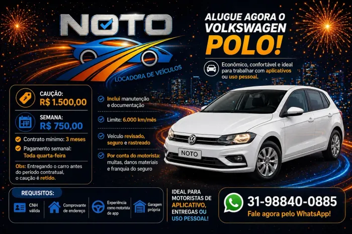 Locaçao de veiculos Uber