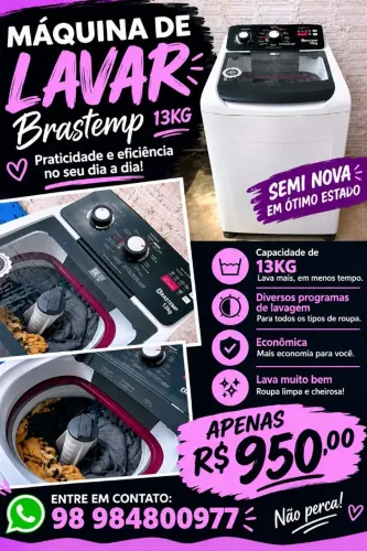 Máquina de lavar Brastemp 13 kg