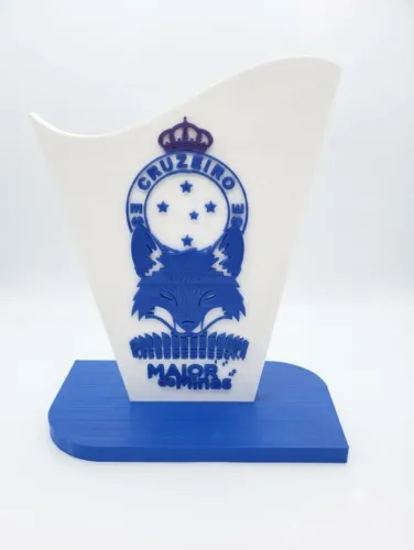 Troféu Exclusivo Do Cruzeiro - Impressão Em 3d