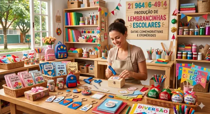 Produção de Lembrancinhas Escolares e Jogos Educativos - Datas Comemorativas e Efemérides.