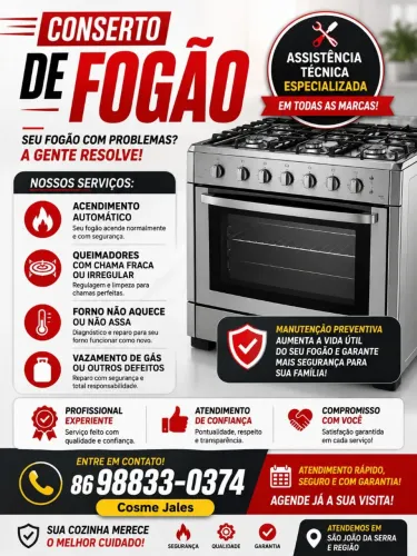 Conserto de fogão 