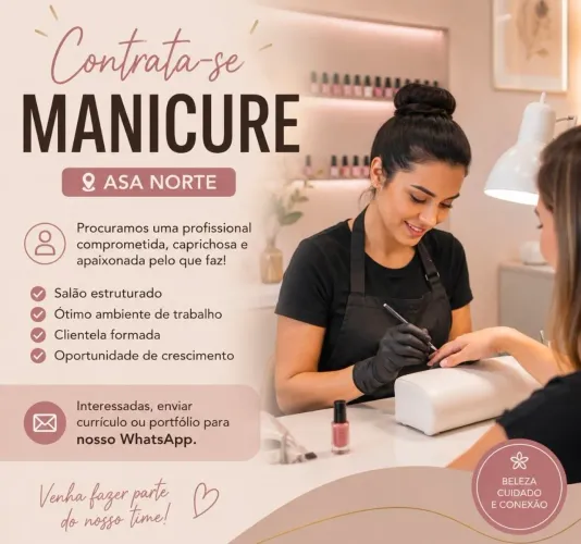  VAGA PARA MANICURE - ASA NORTE 