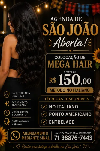 Colocação de mega Hair 
