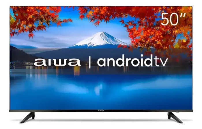 TV AIWA 50" MUITO NOVA E MUITO BOA COM COMANDO DE VOZ 7 MESES DE USO