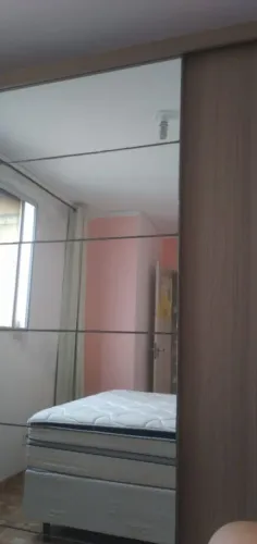 Guarda-Roupa Casal Kappesberg 3 Portas de Correr com Espelho Marrom