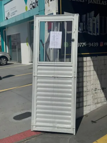 Porta Em Alumínio Branca Com Janela VALOR PROMOCIONAL!!!!