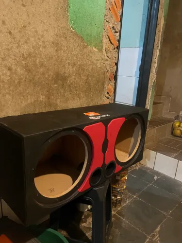 caixa de mdf zerada pra 2 graves 
