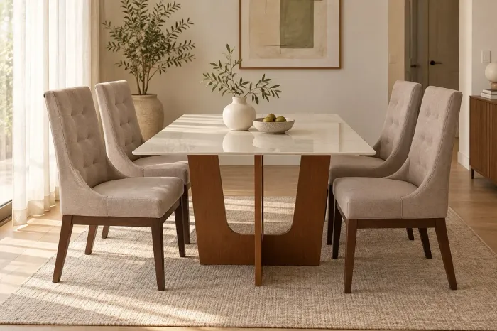 Mesa de jantar com cadeiras