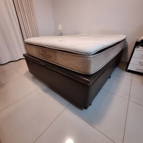 Cama Box baú casal com colchão Premium