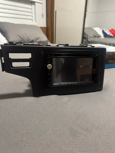 Central Multimídia Honda Fit 2009 a 2014 Bluetooth USB Espelhamento + Moldura