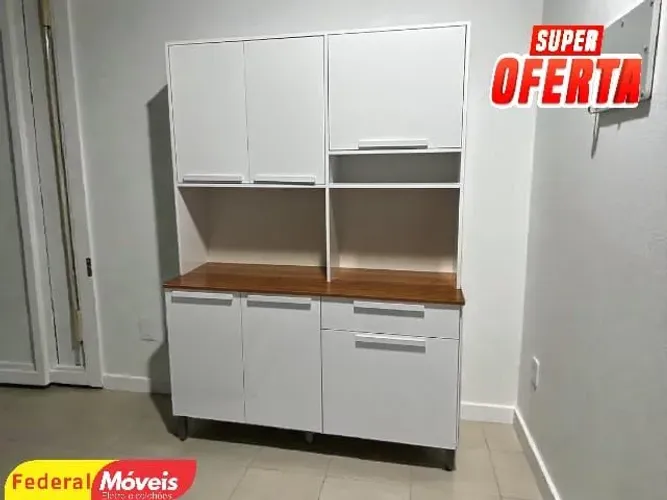 Armário para Cozinha 1,60m 6P 1G - Super Oferta!