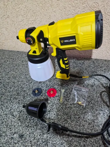 Pistola de Pintura Pulverizador Elétrico 550w - 3 bicos e controle de fluxo