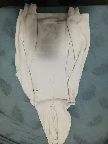 Moletom estampado branco canguru