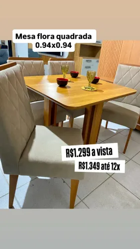Mesa 4 cadeira entrega grátis