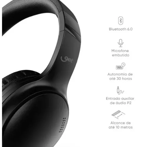 Fone headfhone bluetooth com cancelamento de ruidos