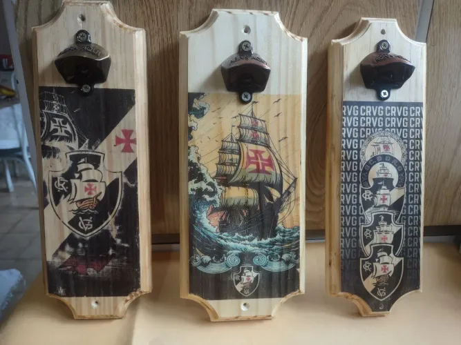 Artesanato rústico vasco da gama, abridor de garrafa e porta chaves