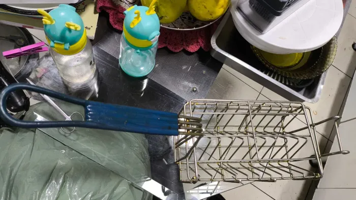 cesto de fritura profissional com divisórias