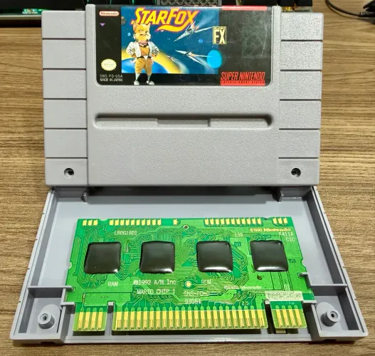 Star Fox Original + Chip Super FX - SNES USA (SNS-FO-USA) - Muito Conservada