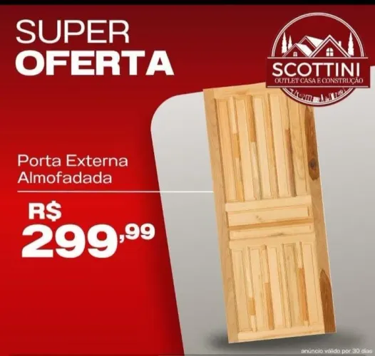 PROMOÇÃO PORTAS EXTERNAS!