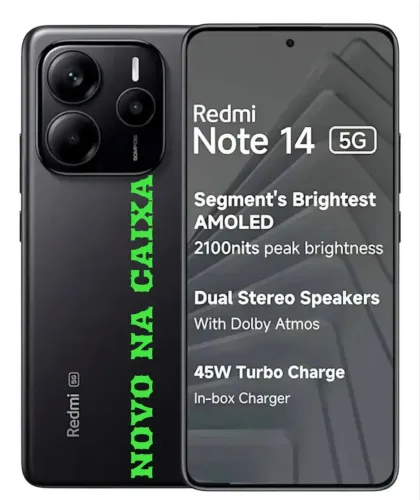 Xiaomi Redmi Note 14 5G 256GB 8 GB RAM - PRETO