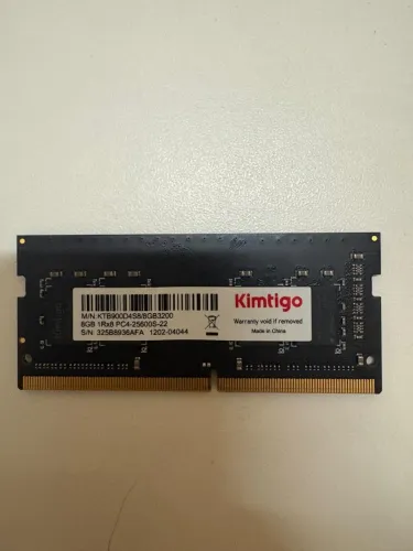 Memória RAM 8GB DDR4 3200MHz Notebook SODIMM Kimtigo