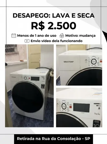 Lava e seca pouco usada 