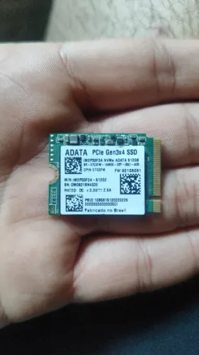 SSD ADATA 512GB NVMe M.2 PCIe Gen3x4 para notebook ou desktop