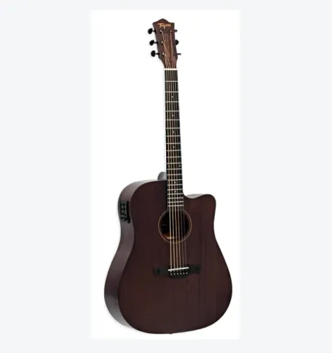 VIOLÃO FOLK CUTAWAY EQ AÇO T/SAPELE B/S SAPELE KANSAS GRAN RESERVA DKMOP TAGIMA