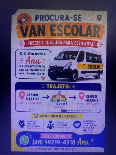Preciso de van escolar