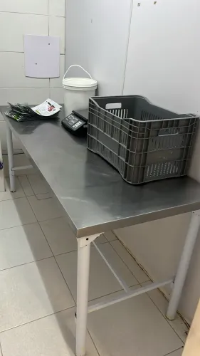 Mesa de inox industrial comercial