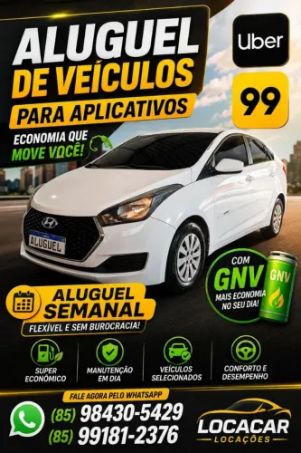 Aluguel/ locação de carros p aplicativos uber e 99