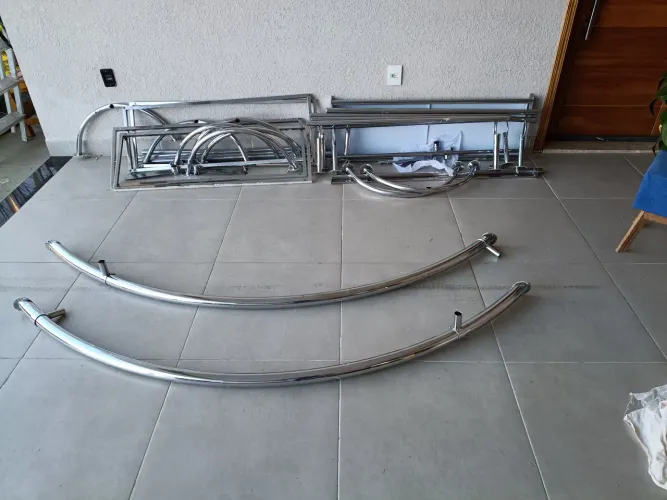 Arara/cremalheira de inox, frete incluso 