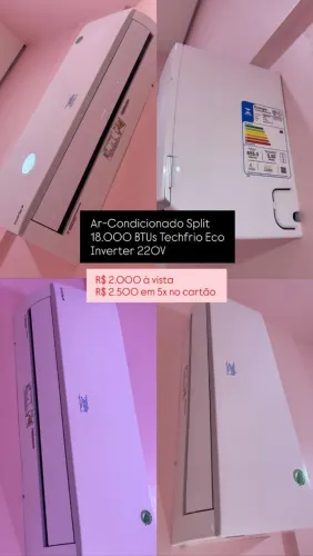 VENDE-SE CENTRAIS DE AR 18 MIL E 24 MIL