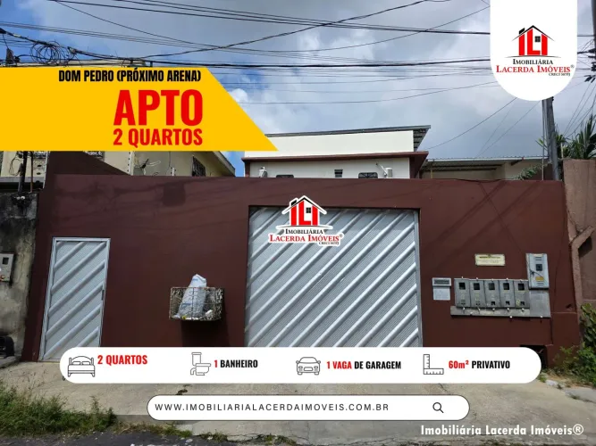 Apartamento com 2 quartos no Dom Pedro, 1 vaga, térreo, Proximo Árena Amazonia