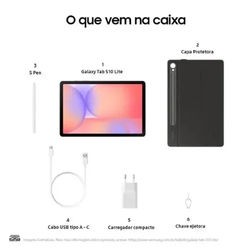 Tablet Samsung S10 Lite 6/128GB Lacrado, Loja Física, Garantia, Parcelamos, Entregamos