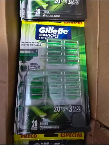 Kit 35 caixas gillette 20 unidades, lacrado