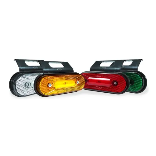 Luz de Led Lateral Oval Fachini para Caminhão - Blindada a prova d'água e UV