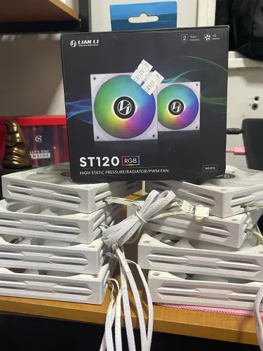 VENDO OU TROCO KIT 8 FANS LIAN LI ST120 + CONTROLADORA