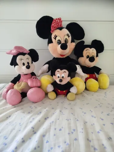 Coleção Antiga Pelúcias Mickey E Minnie Anos 80/90 - Originais