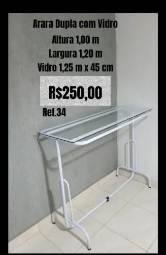 Arara com vidro