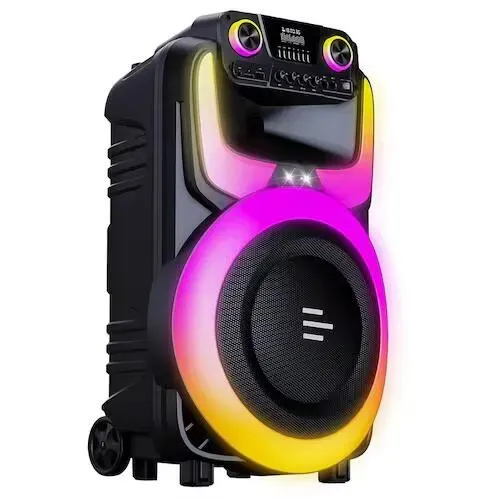 Caixa de Som Multilaser Pulse Burst 2 600W Bluetooth Rádio FM Preto
