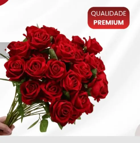 Rosas artificias idêntica a de verdade