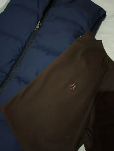 Colete e camisa novos marca polo Tam P