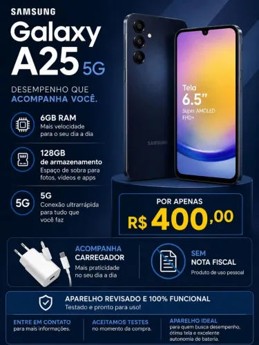 Samsung Galaxy A25 5G - Azul Escuro | 128GB