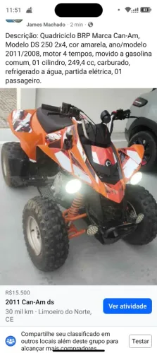 Quadriciclo Can Am Ds250